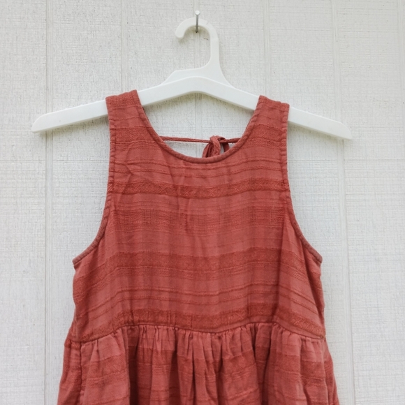 American Eagle Crew Neck Babydoll Dress‎ Lined Rust Red Womens Sz XS - Picture 3 of 8